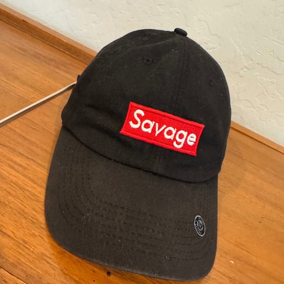 Alias Other - Alias Savage Box Logo Dad Hat Mens OSFM Black Excellent Adjustable Strapback Cap